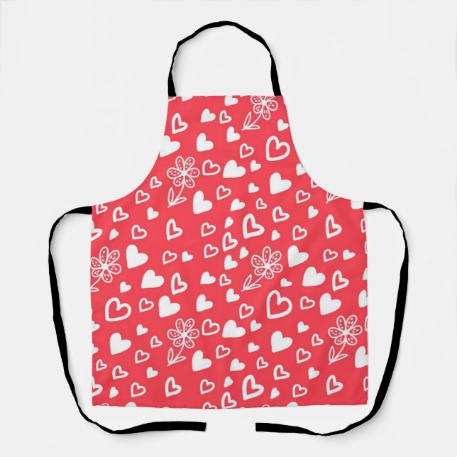 Tablier Motif de coeur (Recto)