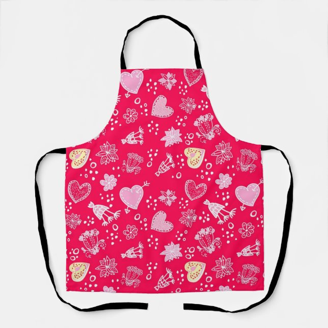 Tablier Motif de coeur (Recto)