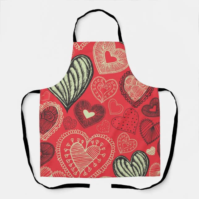 Tablier Motif de coeur (Recto)