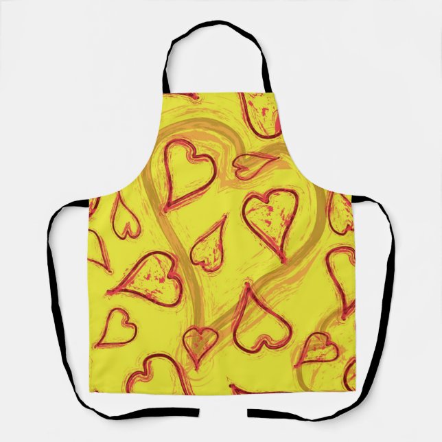 Tablier Motif de coeur (Recto)