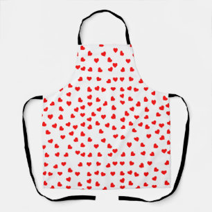 Tablier Motif de coeur rouge
