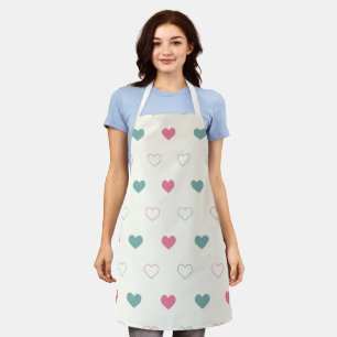 Tablier Motif de cœur simple et mignon