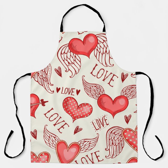 Tablier Motif de coeurs pour la Saint-Valentin (Recto)