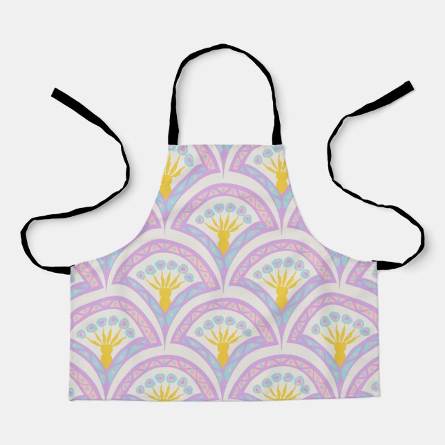 Tablier Motif de coquille de couleur pastel (Recto)