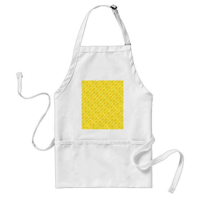 Tablier Motif de crayon jaune amusant (Devant)