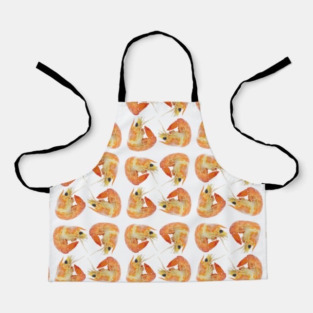 Tablier motif de crevettes Abstrait (Recto)