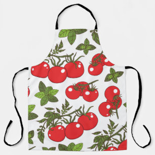 Tablier Motif de cuisine sans couture Tomato Basil