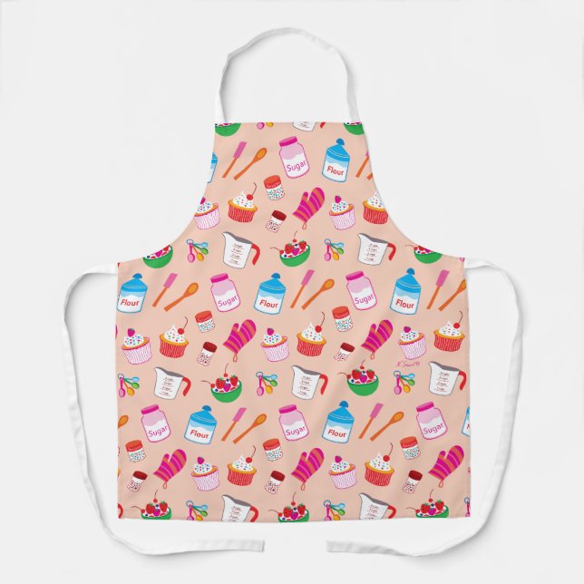 Tablier Motif de cuisson de friandises (Recto)