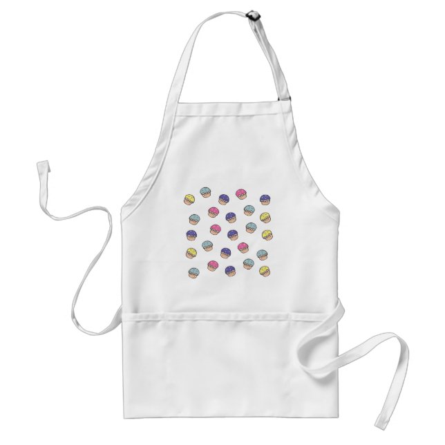 Tablier Motif de Cupcakes Pastel (Devant)