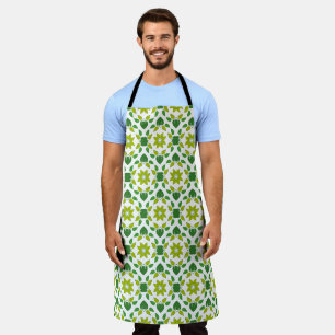 Tablier Motif de feuille, motif de feuilles, feuilles vert