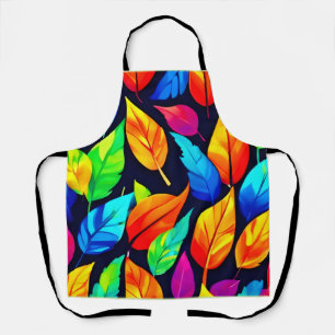 Tablier Motif de feuilles d'automne vibrant