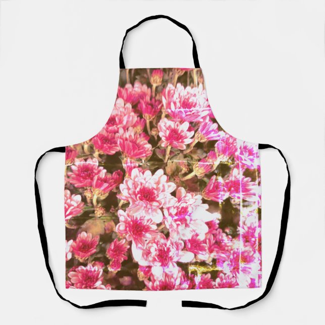 Tablier Motif de fleurs roses en fleurs (Recto)