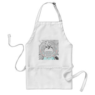 Tablier Motif de flore urbaine moderne