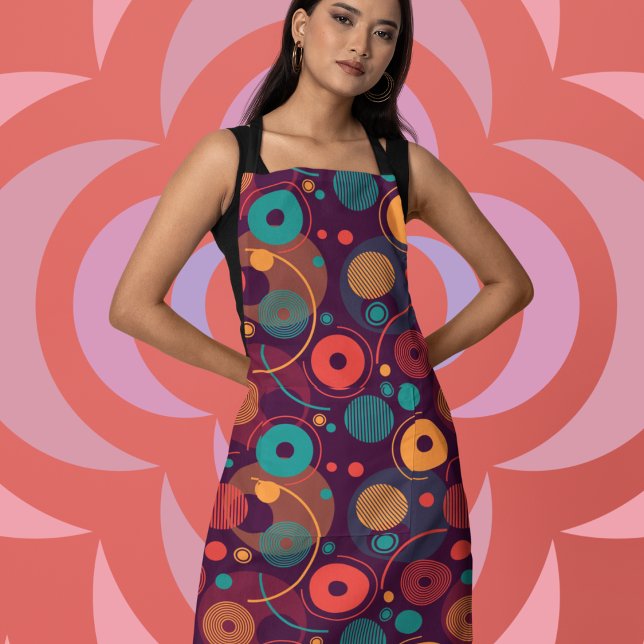 Tablier Motif de formes géométriques multicolores (apron)
