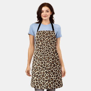 Tablier Motif de fourrure léopard