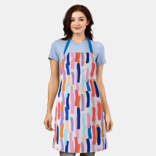 Tablier Motif de frappe de pinceau coloré