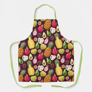 Tablier Motif de fruits exotiques