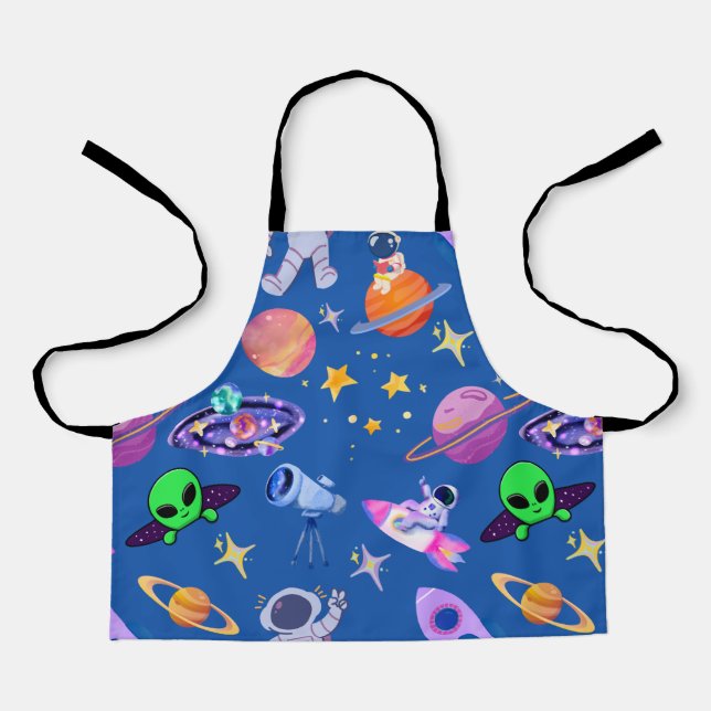 Tablier Motif de fusée Astronaut Planet (Recto)