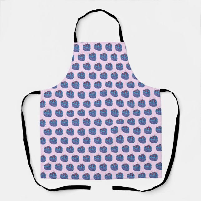 Tablier Motif de gâteau au coeur mou (Recto)