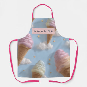 Tablier Motif de glace personnalisé pastel fantaisiste Ap
