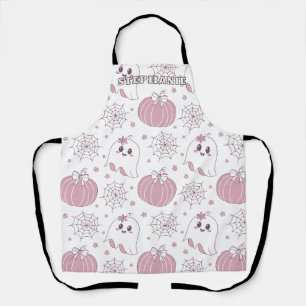 Tablier Motif de Halloween pastel goth doux