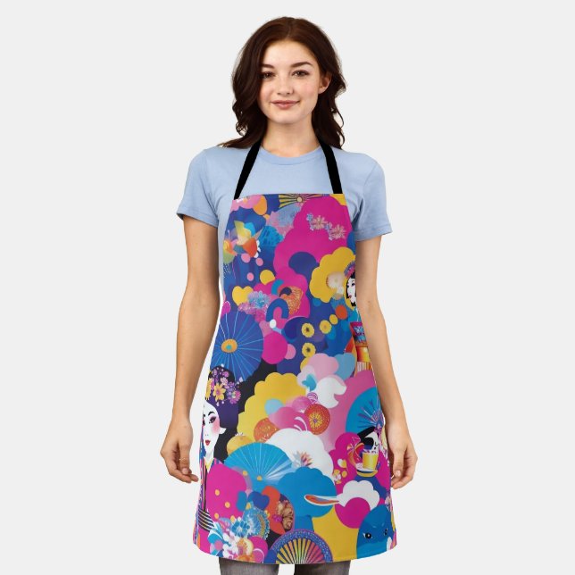 Tablier Motif de Harajuku (Porté)