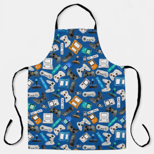 Tablier Motif de jeu des contrôleurs vidéo Watercolor