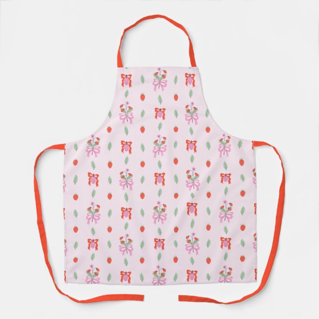 Tablier Motif de la baie de fraise Apron (Recto)