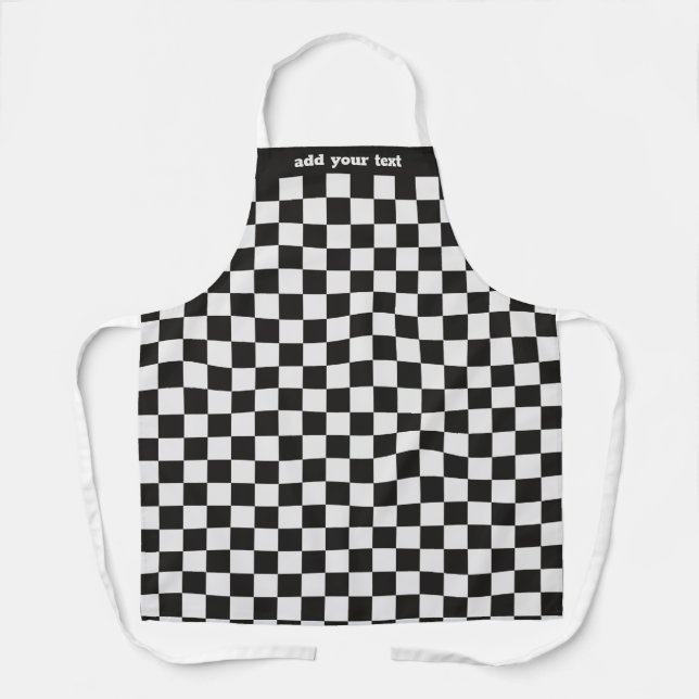 Tablier Motif de la course automobile moderne de la race n (Recto)
