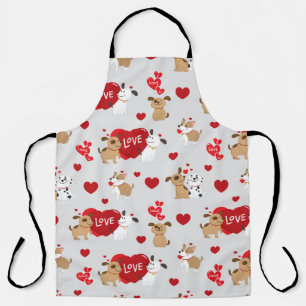 Tablier Motif de l'amour du chiot