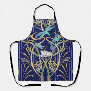 Tablier Motif de libellules Art nouveau