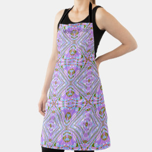 Tablier Motif de lignes de diamant abstrait