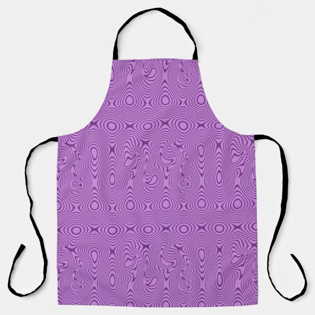 Tablier Motif de lignes et de courbes abstraites (Recto)