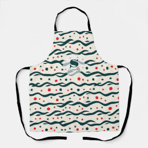 Tablier Motif de lignes et de formes géométriques Abstrait