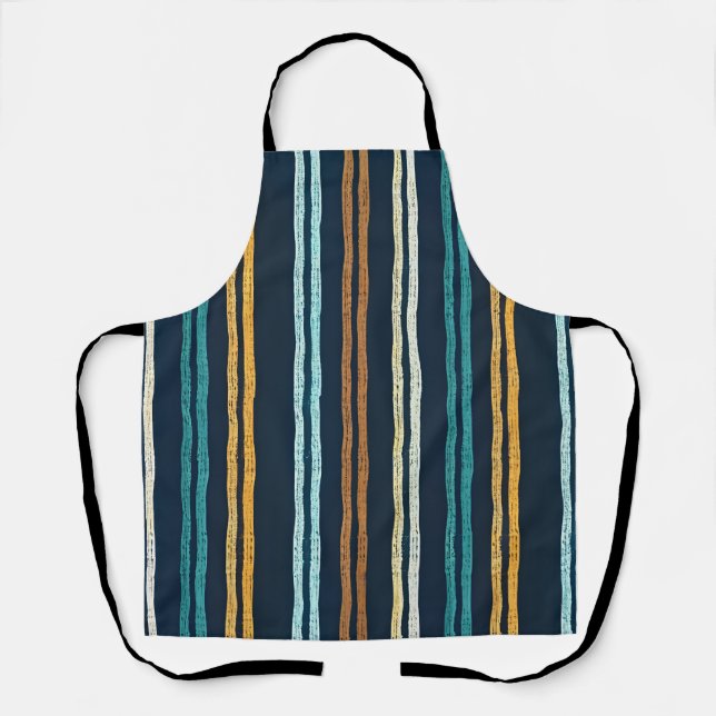 Tablier Motif de lignes verticales abstraites (Recto)