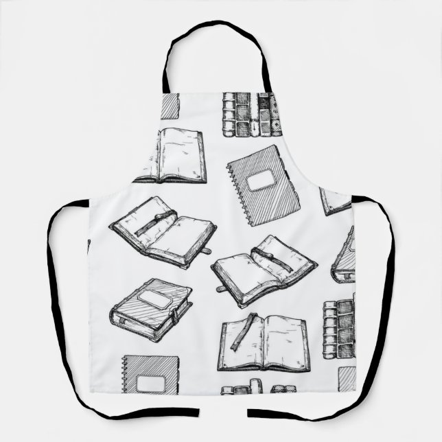 Tablier Motif de livre (Recto)