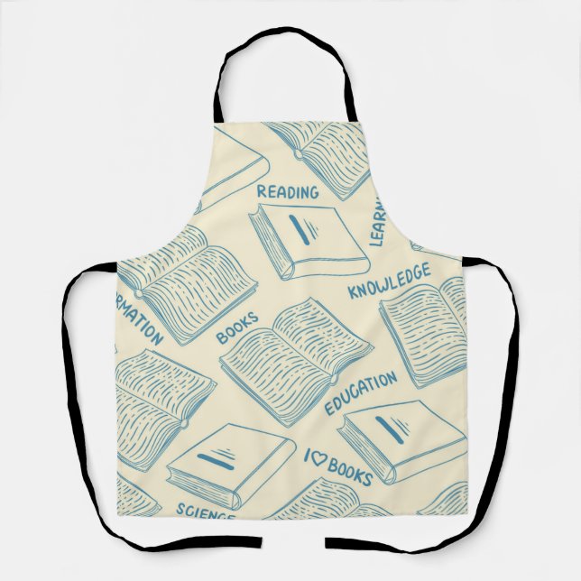 Tablier Motif de livre (Recto)