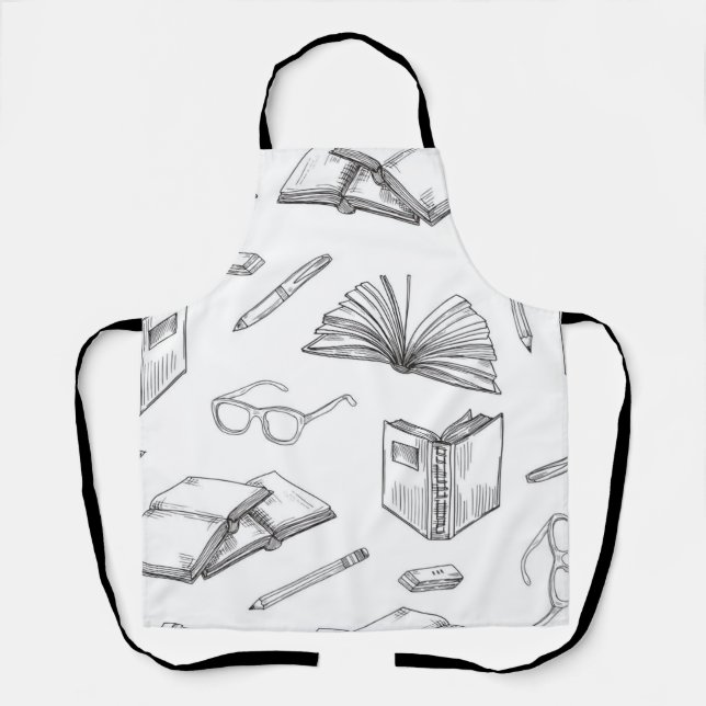 Tablier Motif de livre (Recto)