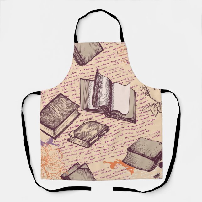Tablier Motif de livre (Recto)