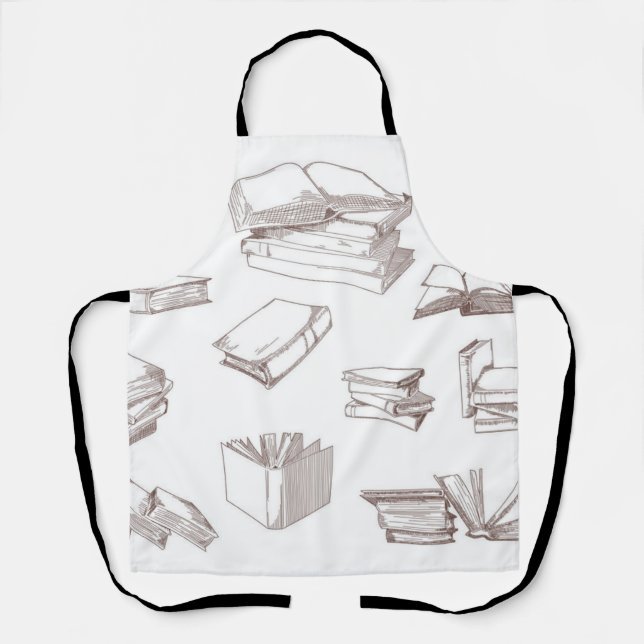 Tablier Motif de livre (Recto)