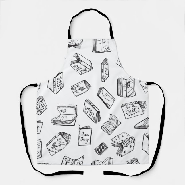 Tablier Motif de livre (Recto)