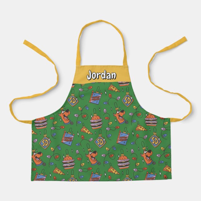 Tablier Motif de lumières de snack de vacances de Scooby-D (Recto)