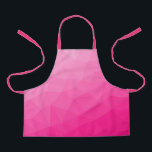 Tablier Motif de maillage géométrique rose chaud<br><div class="desc">Elégant et cool maillage géométrique Triangle avec dégradé rose chaud pour dames. rose,  rose chaud,  maillage,  triangles,  motif,  lumineux,  géométrique,  cool,  maillage rose,  dégradé,  géométrie,  coloré,  coloré,  rose géométrique,  triangle</div>