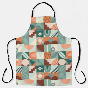 Tablier Motif de mosaïque géométrique abstraite et continu