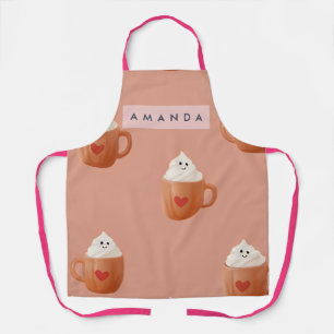 Tablier Motif de mug de cacao chaud fantaisiste personnali