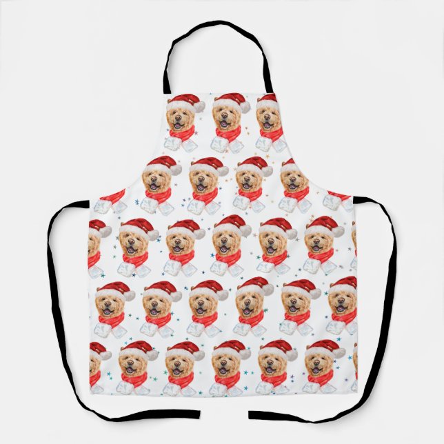 Tablier Motif de Noël de Chien Chow Chow Mignon (Recto)