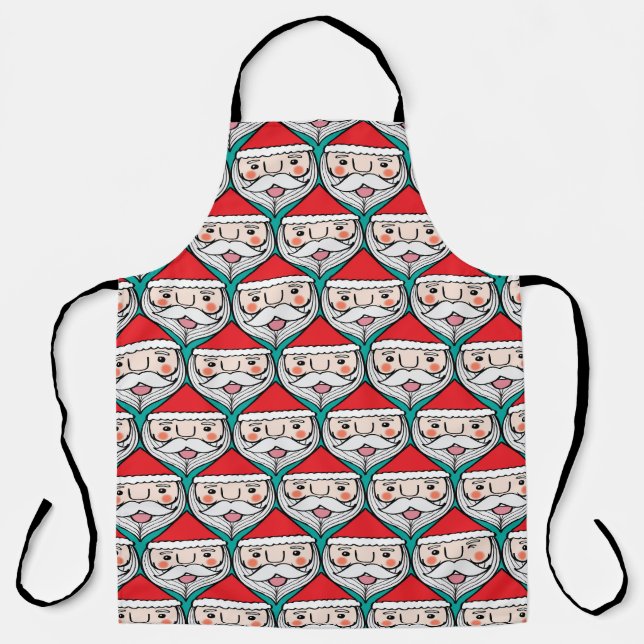 Tablier Motif de Noël du Père Noël (Recto)