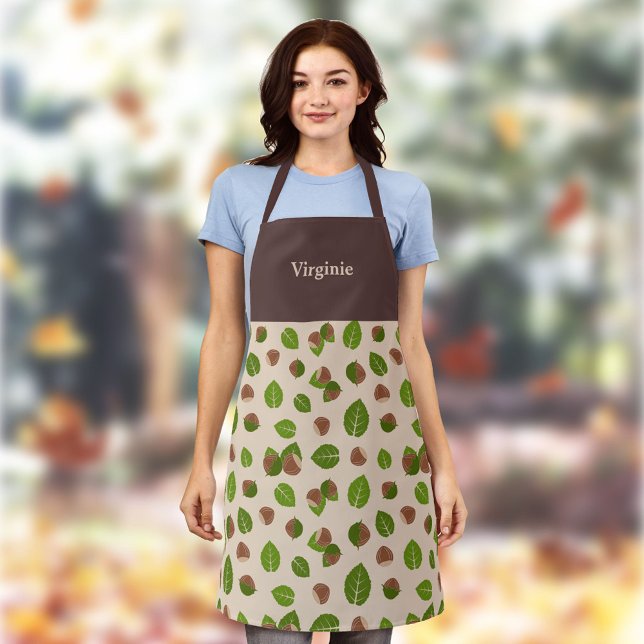 Tablier Motif de noisettes (Hazelnuts Pattern Apron)