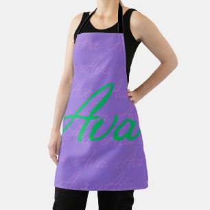 Tablier Motif de nom extensible Ava
