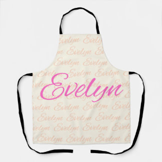 Tablier Motif de nom répétitif Evelyn